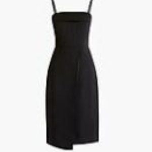 Jcrew Spaghetti-strap folderover dress in satin-back crepe